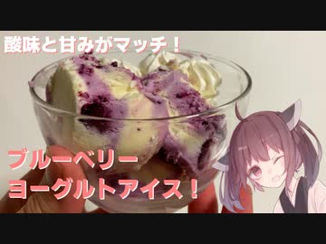 #39 【料理】【アイス】酸味と甘みがマッチ！ブルーベリーとヨーグルトのアイス!【東北きりたん】