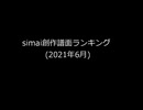 simai創作譜面ランキング　2021年6月