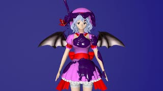 【MMD】レミリア・スカーレトはペイントに塗り隠します