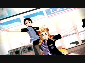 【鬼滅のMMD】コラボでブンシャカ