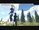 【巨大娘】野外戦ステージ導入。【地球防衛軍風ゲーム制作】【giantess】