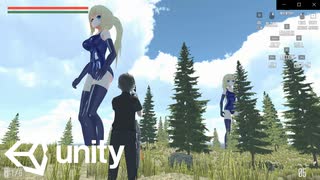 【巨大娘】野外戦ステージ導入。【地球防衛軍風ゲーム制作】【giantess】