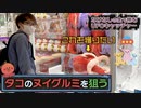 【UFOキャッチャー】なけなしの金でタコのヌイグルミ獲得を目指す！【クレーンゲーム】