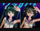 【MMD】めんぼう式ミクさんとsour式ミクさんで