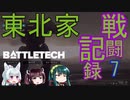 【東北三姉妹】東北家戦闘記録　戦場のフリーランサー　7日目【BATTLETECH】