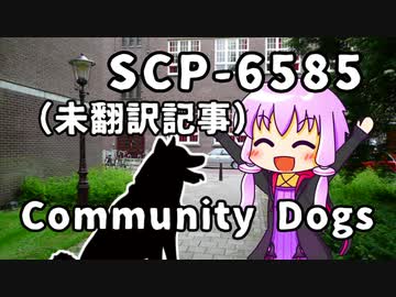 【結月のSCP語り 第21回】SCP-6585「Community Dogs」（未翻訳記事）
