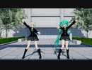 【MMD】　制服ミクさんとGUMIさんで45秒で何ができる？