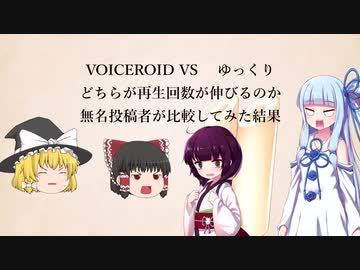 VOICEROID VSゆっくり　どちらが再生数伸びるのか？茶番注意