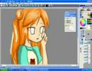 Pixiaで美迩ﾀﾝを描いてみた。