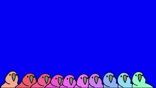 ウェーブをする鳥