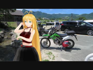 【KLX125】新弦巻マキと名所探訪 第89話「熊本県・恐ヶ淵とTKG」