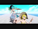 【MMD】Tda式改変水着ミク、リンでCALL ME CALL ME