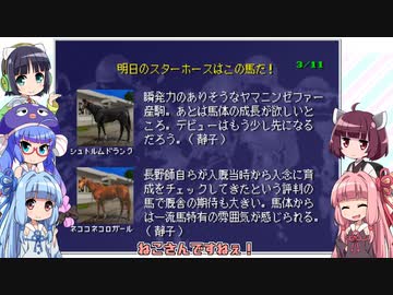 【VOICEROID実況】ウナきり琴葉　対決！WiningPost part7