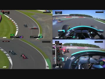 F1 2021 イギリスGPコプスLap1とLap50比較