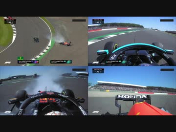 【F1】 2021年イギリスGP フェルスタッペンvsハミルトン 【マルチビュー】