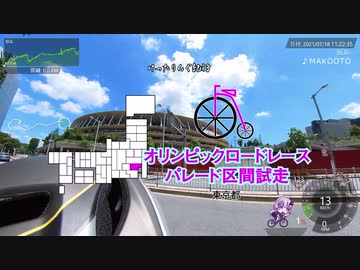 [自転車]オリンピックロードレースパレード区間試走