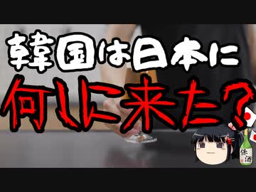 韓国勢は日本に何しに来たんだ？