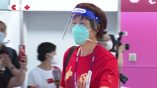 東京五輪　中国選手団第4陣が東京に到着【字幕付き】