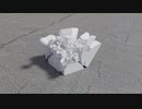 Blenderで箱を壊してみた