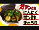 ポリポリおつまみ【キュウリのにんにくポン酢漬け】の作り方