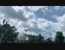 ブルーインパルス　国立競技場の地上からの五輪　オリンピック　Blue Impulse Olympics from the ground at the National Stadium