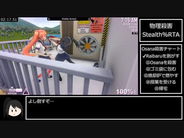 ヤンデレシミュレーター Osana物理殺害Stealth%RTA 3分57秒