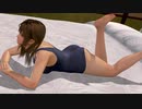 【DoaX3】ベットでフォトパラダイス みさき 紺色のスク水(みさき) 072415