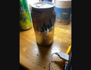 アサヒビールの、生ジョキ缶‼️はじめて買ってみた‼️机、床、ビシャビシャ、もう要らんわ
