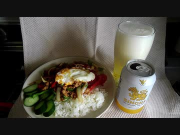 【タイ料理】偽ガパオ飯（ホーラパー）
