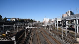 日暮里駅駅上空