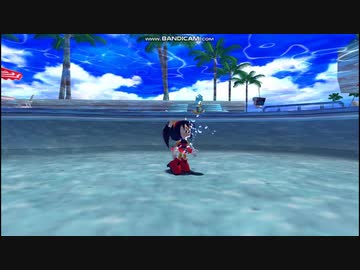 PC版ソニックアドベンチャーDX（mod使用）ハニー・ザ・キャット 溺死リョナ