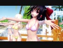 【東方MMD】霊夢、魔理沙、アリス、妖夢、鈴仙で「真夏のレターレインボー」1080P