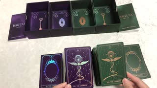 【開封動画】FORTUNA tarot deck（amethyst aora/emerald anima）