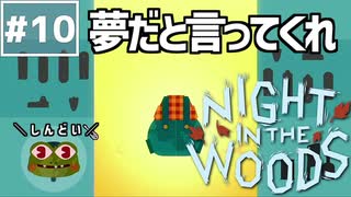 【Night in the Woods】大学中退ネコと人生敗退ニンゲン #10【実況】