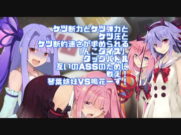 【NKODICE】ケツ断力とケツ弾力とケツ圧とケツ断的速さが求められる「んこダイス」タッグバトル、互いのASSのために戦え！琴葉姉妹VS鳴花ーず！【VOICEROID実況】