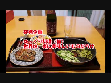 ゆっくり料理（猫）　世界は、実に美味しいものだらけ　チキンステーキ・夏野菜の付け合わせ編