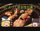 【ゆっくり解説】　肉によって食中毒の出やすさが違う？