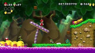 【 NewスーパーマリオブラザーズUデラックス】お互いに足を引っ張り合う兄と弟＃１5【ゲーム実況】