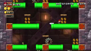 【 NewスーパーマリオブラザーズUデラックス】お互いに足を引っ張り合う兄と弟＃１6【ゲーム実況】