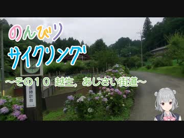 のんびりサイクリング　その10　～越生、あじさい街道～