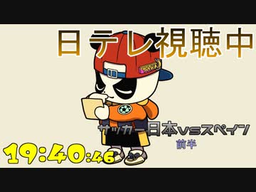 サッカー準決勝 日本対スペイン 応援実況(ど趣味)　2021/08/03
