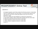 Pega CSA PEGAPCSA85V1 Practice Test Questions Online