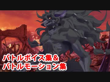 Fate/Grand Order ブラックウルフ　バトルボイス集＆バトルモーション集（戦闘開始、スキル、チャージ攻撃等）