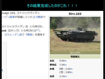 雑談動画：「Strv.103主力戦車を見てみよう」