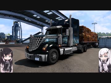 【ATS】アリアル・ミリアルが運送会社を手伝います Part.5【coefont実況プレイ】