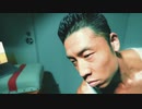 【疑似m@s】タンパク質を摂取して笑顔で筋トレをするイメージ