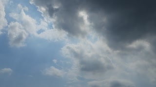 夏の雨上がりの空【フリー素材あそび】　DSCN5397