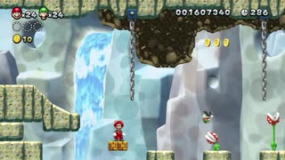 【 NewスーパーマリオブラザーズUデラックス】お互いに足を引っ張り合う兄と弟＃１7【ゲーム実況】