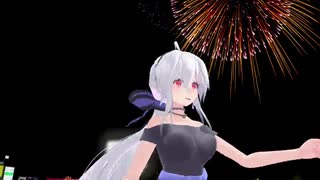 【MMD】 夏恋花火  「Tda式改変ハク」 ワンピ ★ハクさんと花火のコラボ★