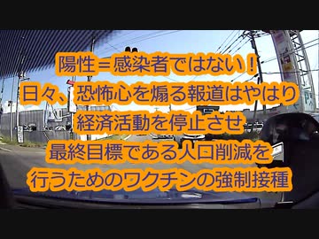 【2020年8月配信】PCR陽性＝感染者これは意図的な企み！世界はワクチン＝人口削減に向かっている